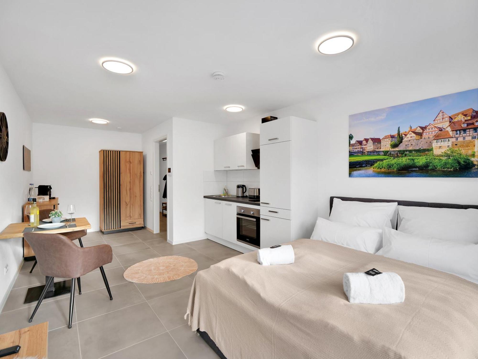 Inhome Studio Apartment - Kueche - Parken - Tv Schwaebisch Hall Exterior photo